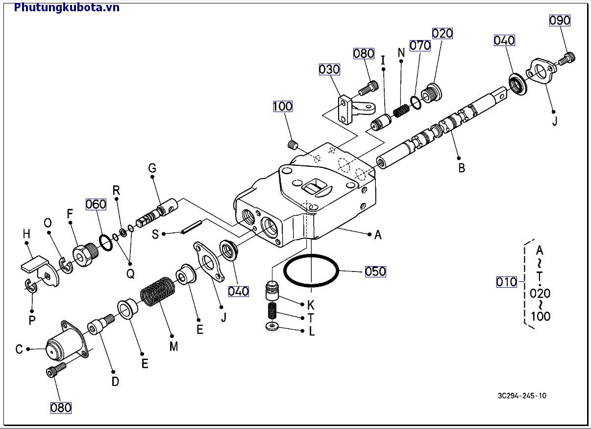 Van điều khiển (S/D) những bộ phan cấu thành mới 10001-49999